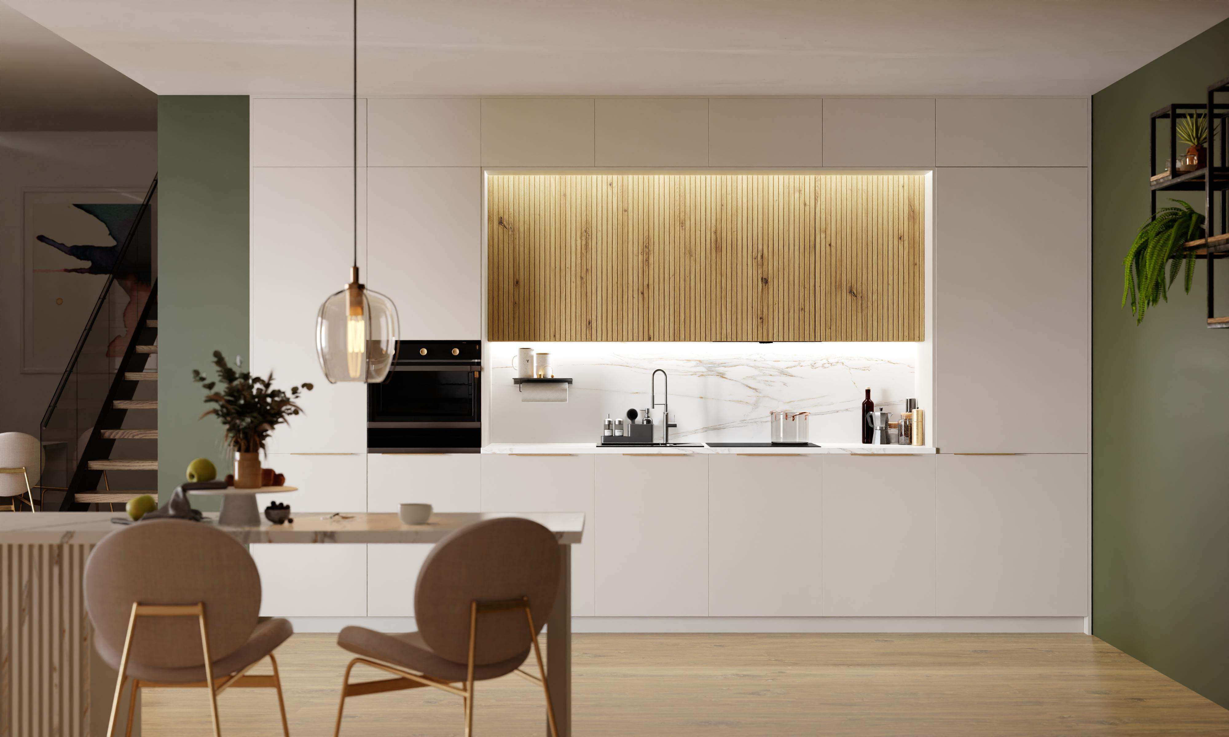 Nowoczesna biała kuchnia na wymiar LOFT