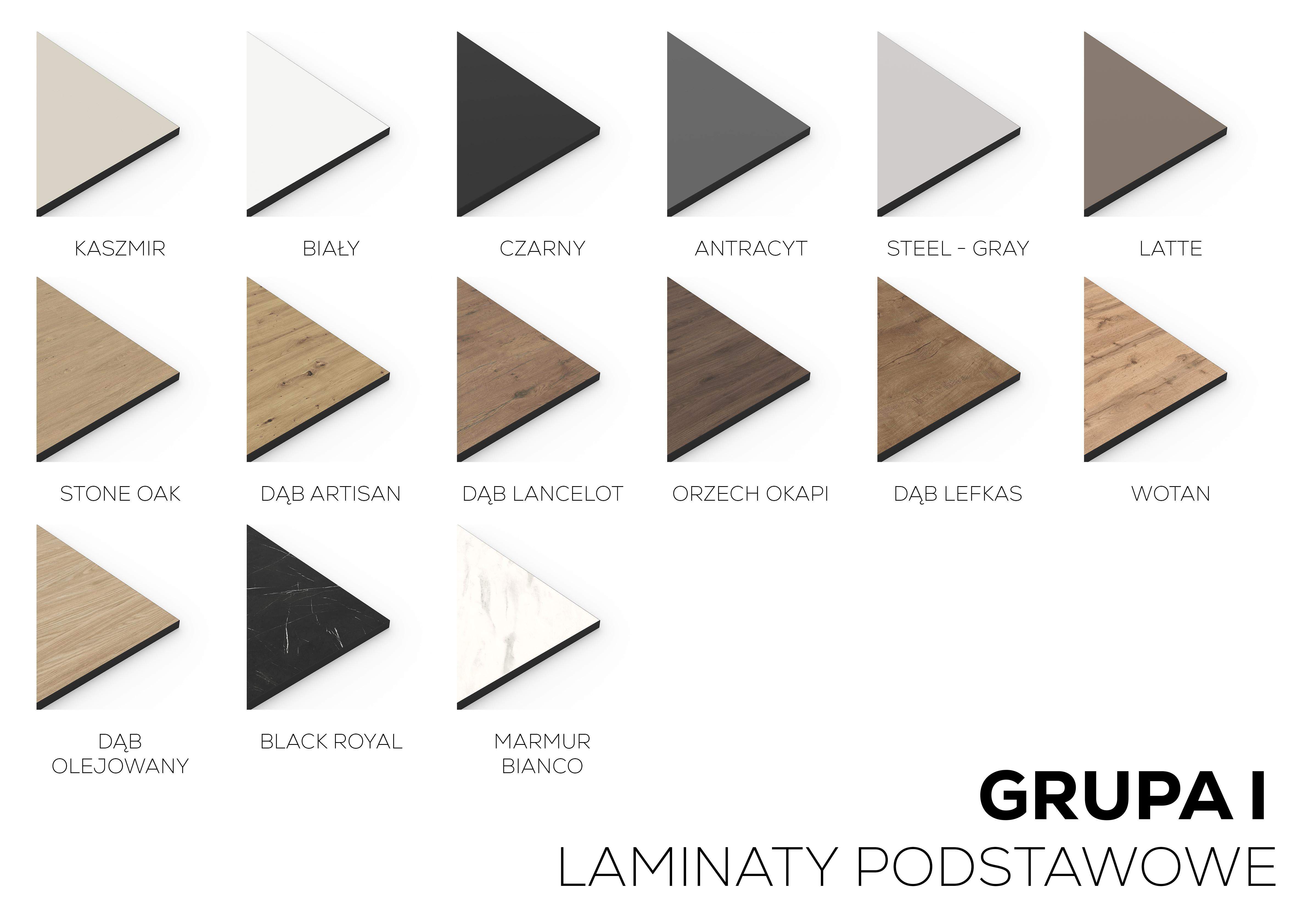 dostępna kolorystyka korpusów mebli kuchennych na wymiar 