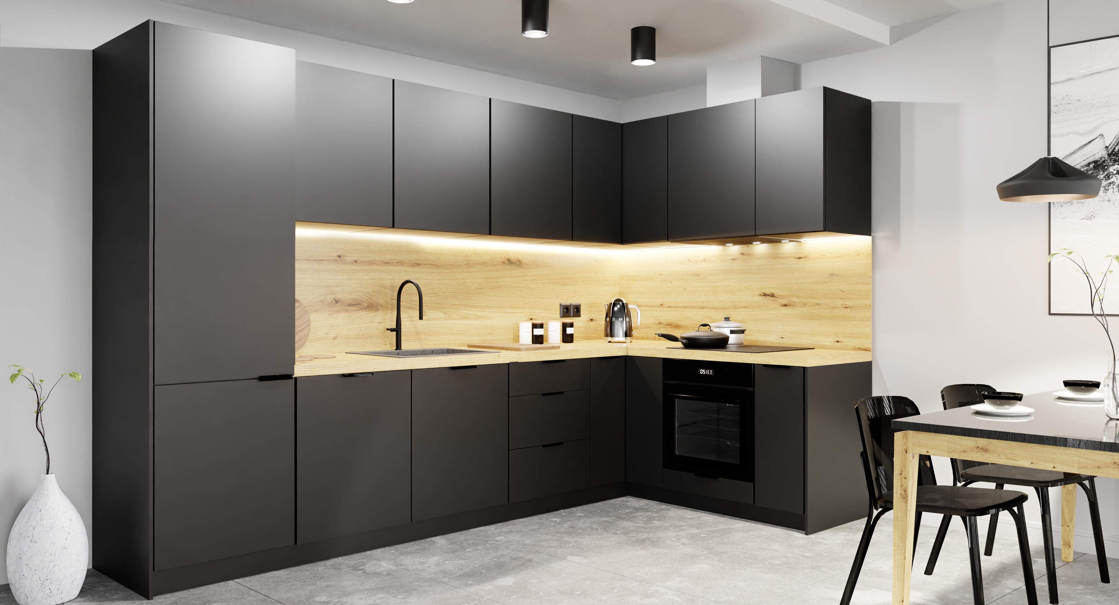 Minimalistyczna kuchnia matowa na wymiar MODERN