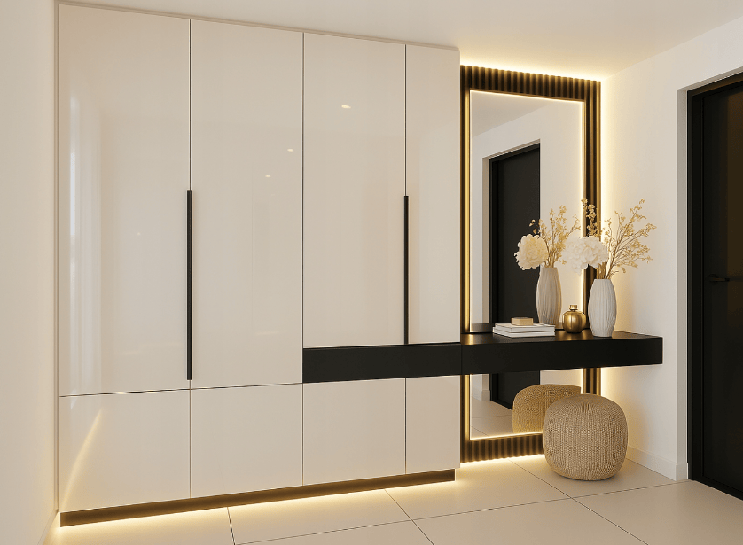 szafa-na-wymiar-alfa-nowoczesna-minimalistyczna- przedpokój-meble-zmontowane 